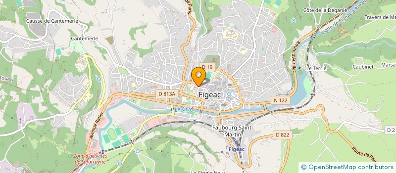 localisation de l'entreprise MONSIEUR ALAIN FICHAUX à FIGEAC