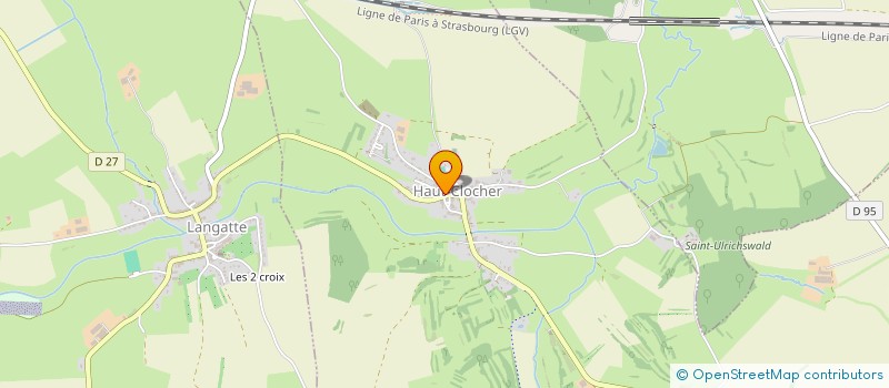 localisation de l'entreprise MONSIEUR ALAIN FILLINGER à HAUT-CLOCHER
