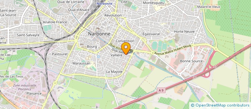 localisation de l'entreprise MONSIEUR ALAIN FILLION  NARBONNE