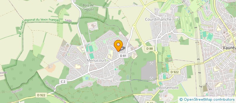 localisation de l'entreprise MONSIEUR ALAIN FILOMIN  MENUCOURT