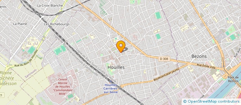 localisation de l'entreprise MONSIEUR ALAIN FIMA  HOUILLES