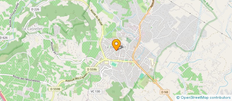 localisation de l'entreprise MONSIEUR ALAIN FLON  LE BEAUSSET