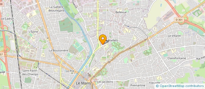 localisation de l'entreprise MONSIEUR ALAIN FLOQUART à LE MANS