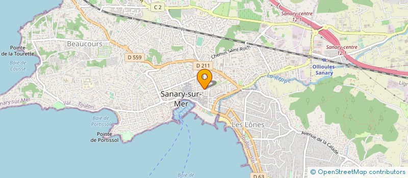 localisation de l'entreprise MONSIEUR ALAIN FLORENCE à SANARY-SUR-MER