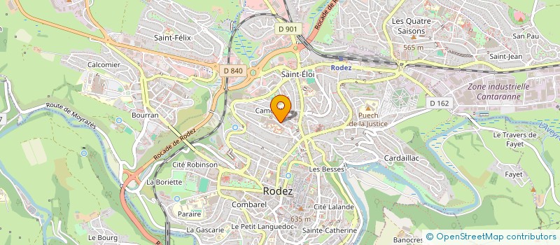 localisation de l'entreprise MONSIEUR ALAIN FOISSAC à RODEZ