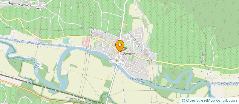 localisation de l'entreprise MONSIEUR ALAIN FONTAINE  DAMERY