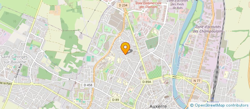 localisation de l'entreprise MONSIEUR ALAIN FONTAINE à AUXERRE