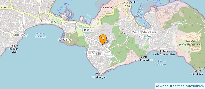 localisation de l'entreprise MONSIEUR ALAIN FONTANA  SAINT-MANDRIER-SUR-MER