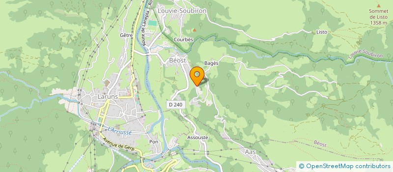 localisation de l'entreprise MONSIEUR ALAIN FONTORBE  LARUNS