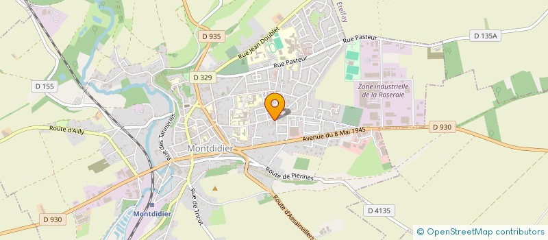 localisation de l'entreprise MONSIEUR ALAIN FORMENTEL à MONTDIDIER