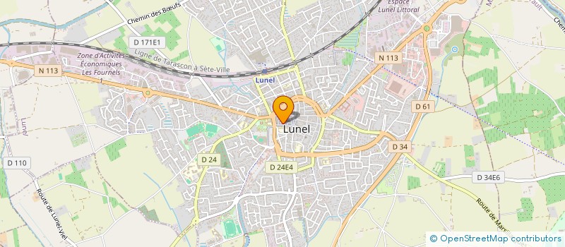 localisation de l'entreprise MONSIEUR ALAIN FORNER  LUNEL