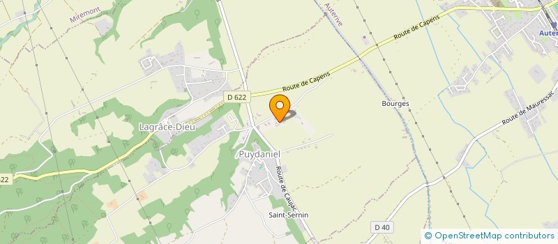 localisation de l'entreprise MONSIEUR ALAIN FORT  CAUJAC