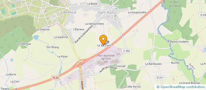 localisation de l'entreprise MONSIEUR ALAIN FOUCAUD à MONTENEUF