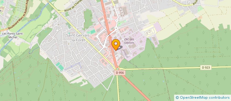 localisation de l'entreprise MONSIEUR ALAIN FOUCAULT  SAINT-GERVAIS-LA-FORET