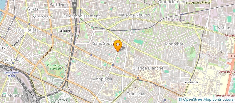 localisation de l'entreprise MONSIEUR ALAIN FOUCHERE  LYON