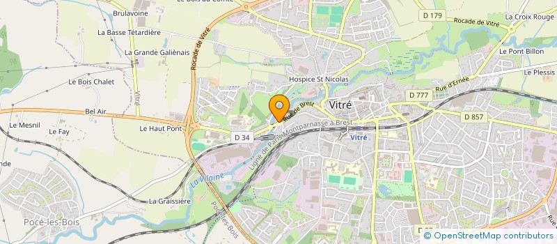 localisation de l'entreprise MONSIEUR ALAIN FOUGERAIS  VITRE