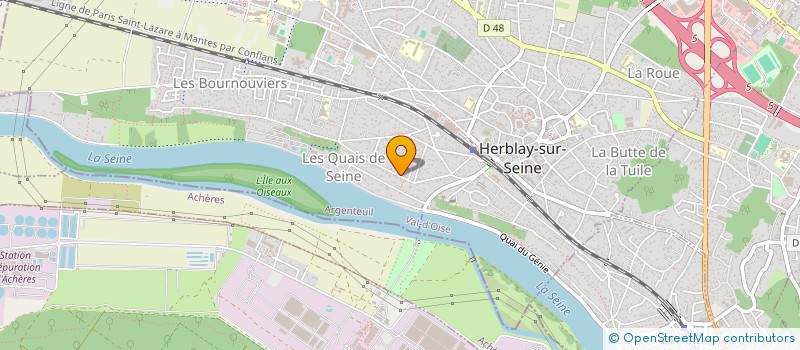 localisation de l'entreprise MONSIEUR ALAIN FOUREAU  PIERRELAYE