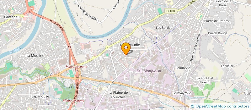 localisation de l'entreprise MONSIEUR ALAIN FOURES à ALBI