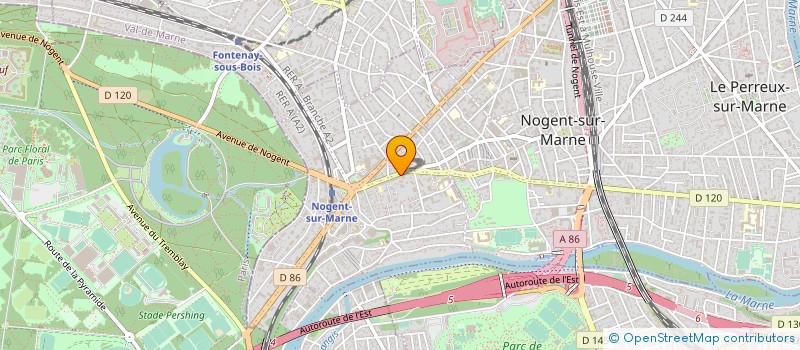 localisation de l'entreprise MONSIEUR ALAIN FOURNET à NOGENT-SUR-MARNE