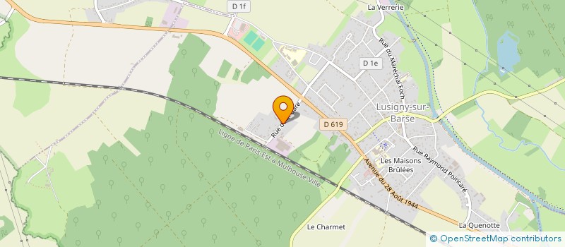 localisation de l'entreprise MONSIEUR ALAIN FOURNIER à LUSIGNY-SUR-BARSE