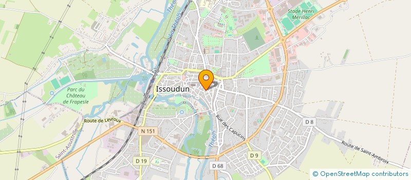 localisation de l'entreprise MONSIEUR ALAIN FOURNIER à ISSOUDUN