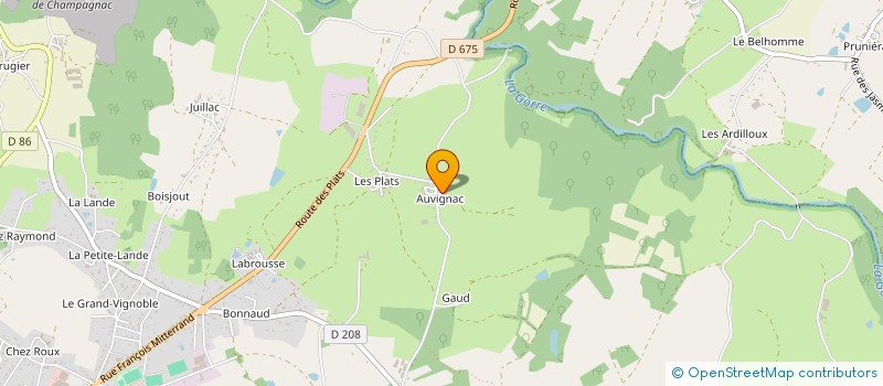 localisation de l'entreprise MONSIEUR ALAIN FOURNIER  ROCHECHOUART