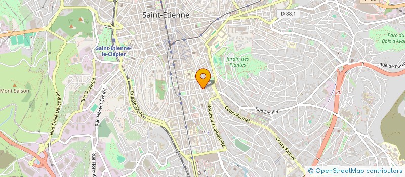 localisation de l'entreprise MONSIEUR ALAIN FOURNIER à SAINT-ETIENNE