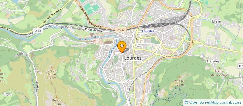 localisation de l'entreprise MONSIEUR ALAIN FOURNIER  LOURDES