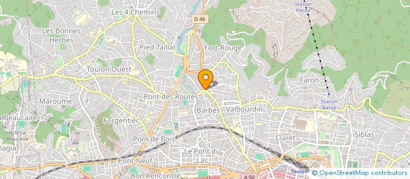 localisation de l'entreprise MONSIEUR ALAIN FOURNIER à TOULON