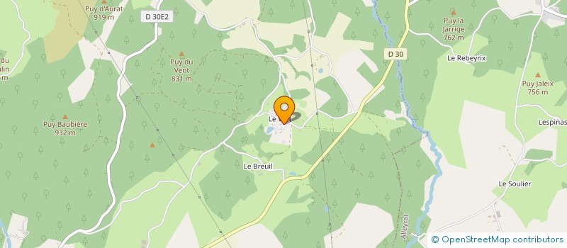 localisation de l'entreprise MONSIEUR ALAIN FOURNOL  MEYMAC