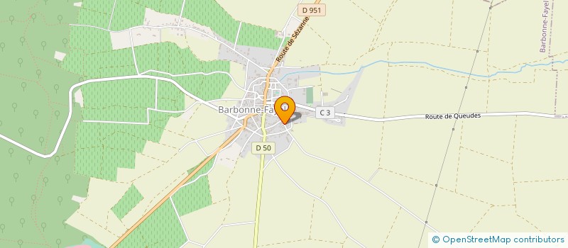 localisation de l'entreprise MONSIEUR ALAIN FRANCAUX  BARBONNE-FAYEL