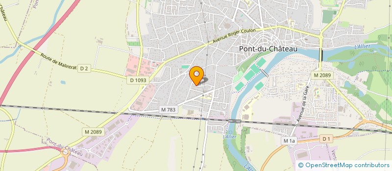 localisation de l'entreprise MONSIEUR ALAIN FRANCOIS  PONT-DU-CHATEAU