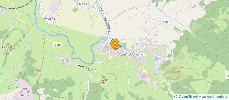 localisation de l'entreprise MONSIEUR ALAIN FRAYSSINHES  AGEN-D'AVEYRON