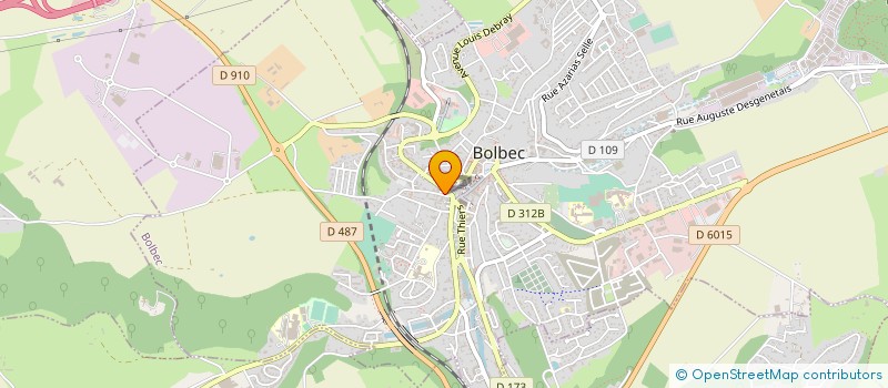 localisation de l'entreprise MONSIEUR ALAIN FREDEAU  BOLBEC