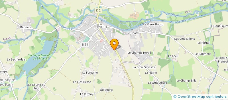 localisation de l'entreprise MONSIEUR ALAIN FRERE à EVRAN