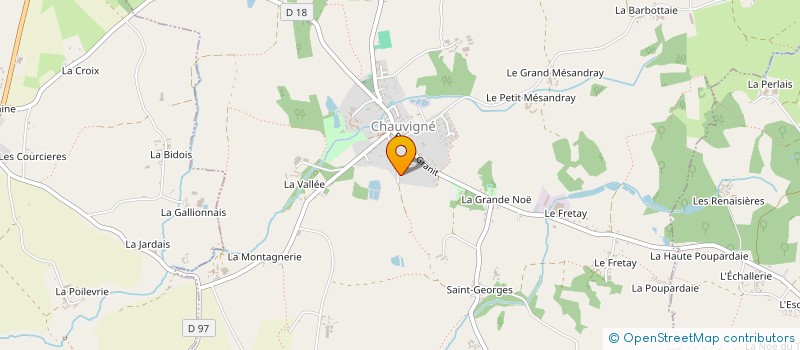 localisation de l'entreprise MONSIEUR ALAIN FRET  CHAUVIGNE