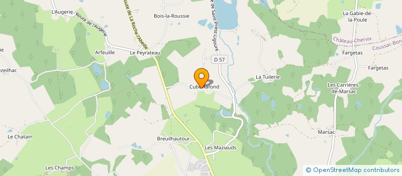 localisation de l'entreprise MONSIEUR ALAIN FRETILLE à COUSSAC-BONNEVAL