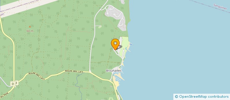 localisation de l'entreprise MONSIEUR ALAIN FRETZ  BISCARROSSE