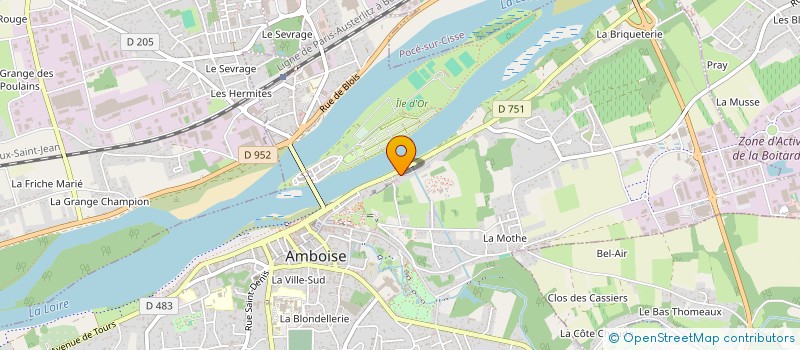 localisation de l'entreprise MONSIEUR ALAIN FRITZ  AMBOISE