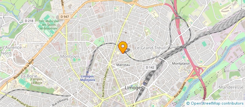 localisation de l'entreprise MONSIEUR ALAIN FRUGIER à LIMOGES