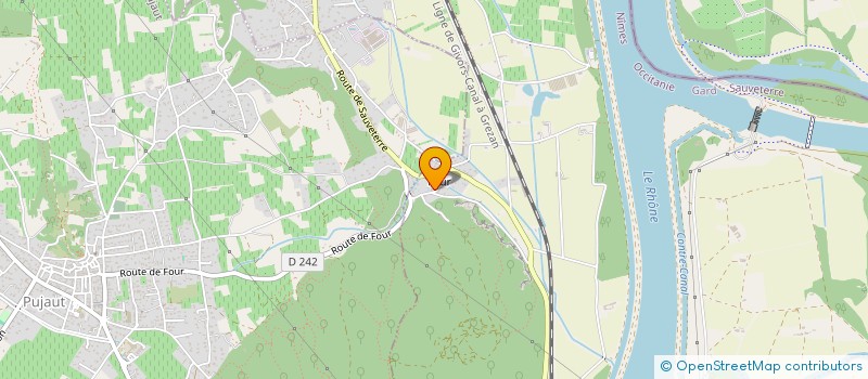 localisation de l'entreprise MONSIEUR ALAIN GABRIELE  SAUVETERRE