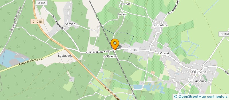 localisation de l'entreprise MONSIEUR ALAIN GACOUGNOLLE  QUEYRAC