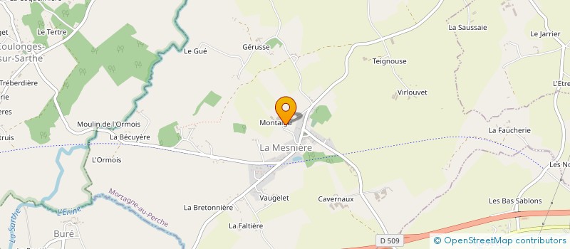 localisation de l'entreprise MONSIEUR ALAIN GADOIS à LA MESNIERE