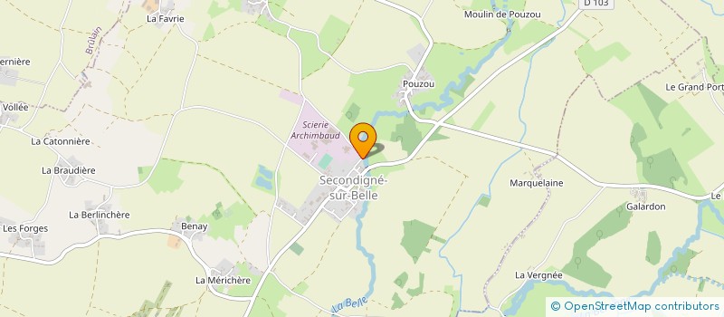 localisation de l'entreprise MONSIEUR ALAIN GAILLARD à SECONDIGNE-SUR-BELLE