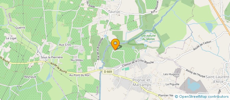 localisation de l'entreprise MONSIEUR ALAIN GAILLARD-MIDOL  PRIGNAC-ET-MARCAMPS