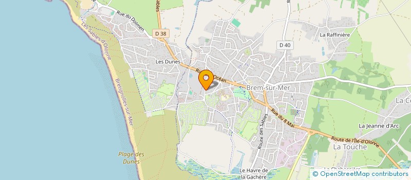 localisation de l'entreprise MONSIEUR ALAIN GAILLOT à BREM-SUR-MER