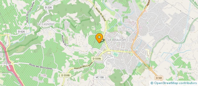 localisation de l'entreprise MONSIEUR ALAIN GAIROARD  LE BEAUSSET