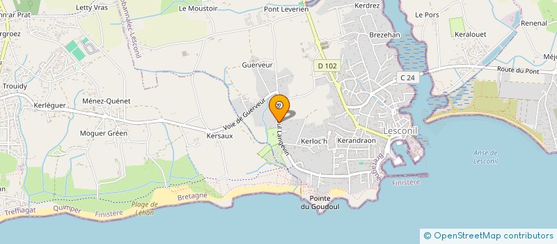 localisation de l'entreprise MONSIEUR ALAIN GALANT  PLOBANNALEC-LESCONIL