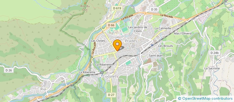 localisation de l'entreprise MONSIEUR ALAIN GALIAY  PRADES