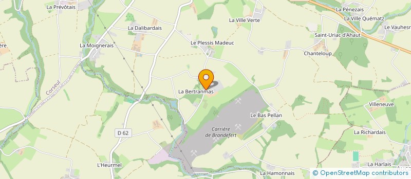 localisation de l'entreprise MONSIEUR ALAIN GALLAIS  CORSEUL